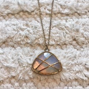 moonstone & gold necklace